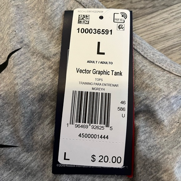 NWT Reebok Tank - Picture 2 of 4